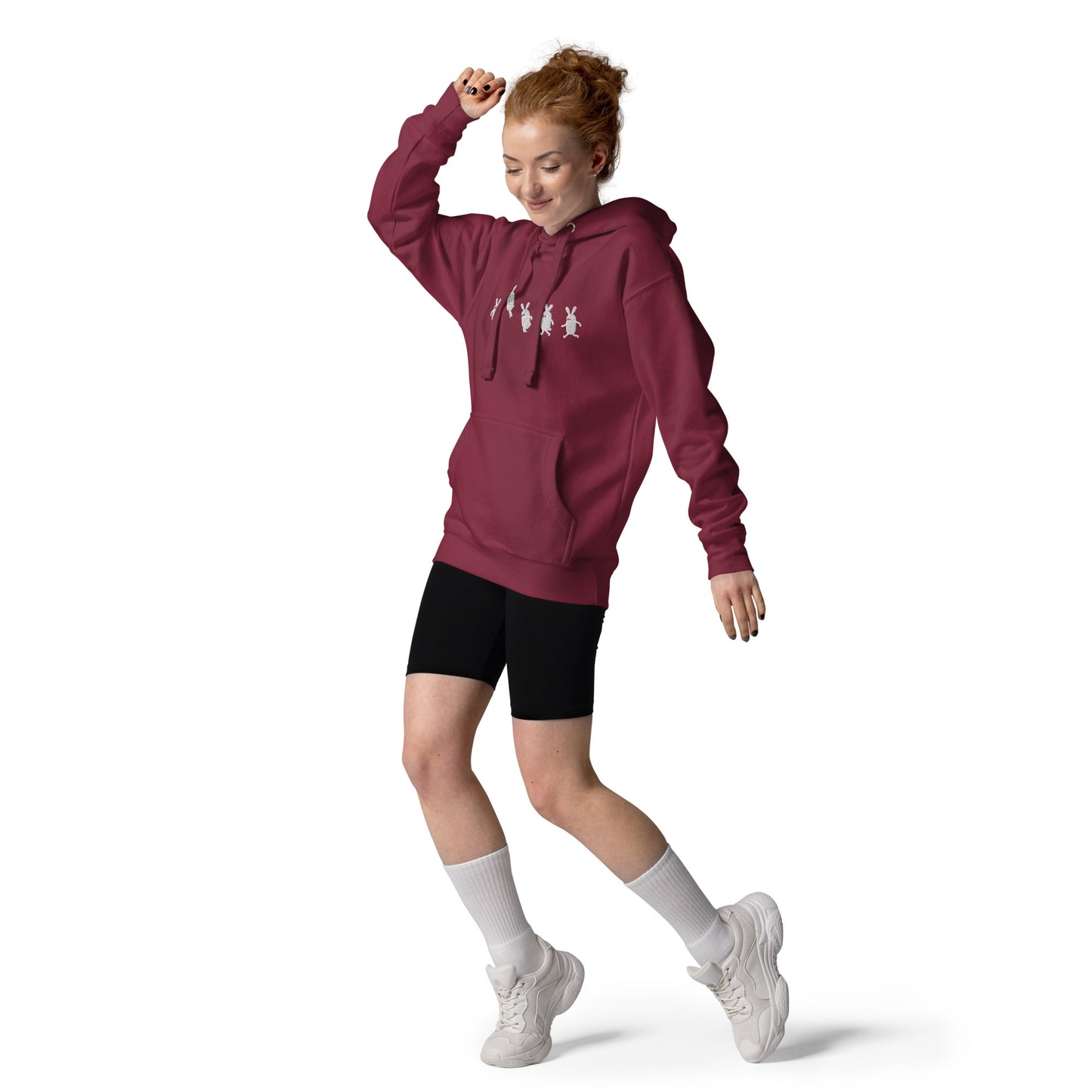 MOTOMICHI - Run and Jump Unisex Hoodie (Front Stitch Design)